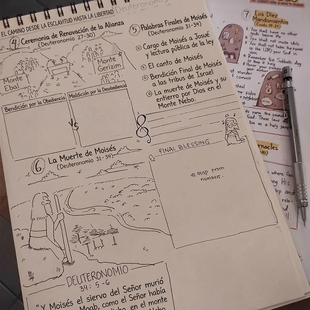 Every page was <b>hecha a mano
</b> con cuidado y propósito